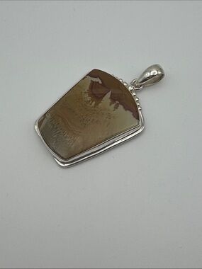 Sterling Silver Brown Jasper Pendant